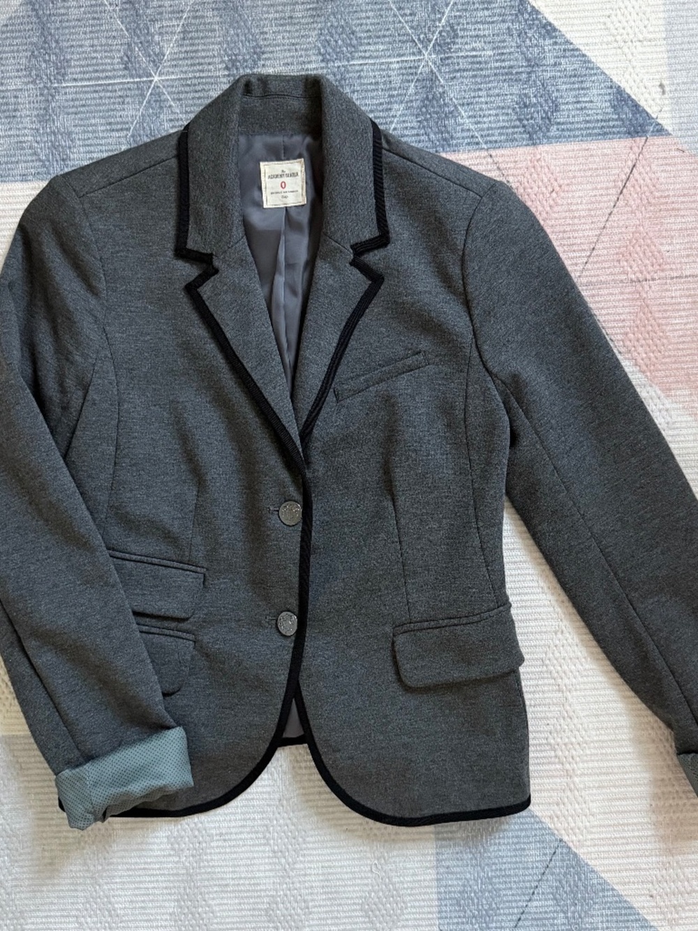 Gap Women's Heather Grey Jersey Blazer size 0